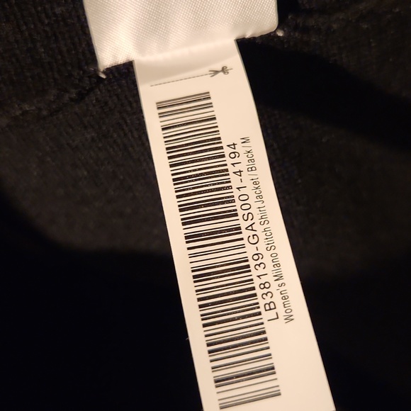 NEW Quinc Eco-Knit Milano Stitch Oversized Shirt Jacket Black Sz M - Picture 11 of 11